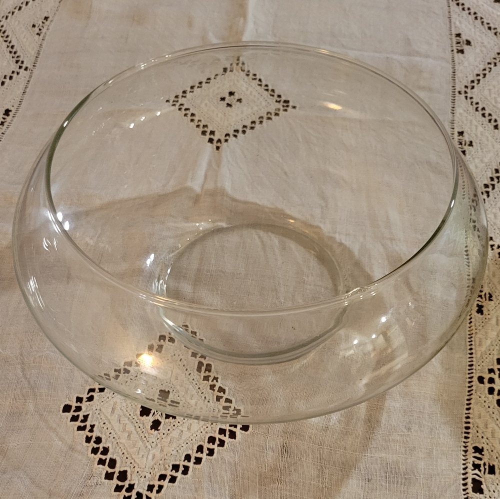 Large clear bowl